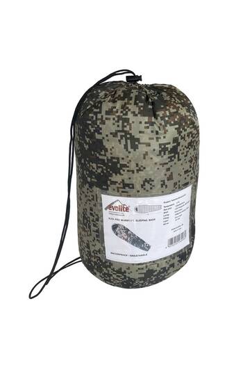 Evolite Alfa Pro Camo Sleeping Bag - 0Oc Winter Temperators