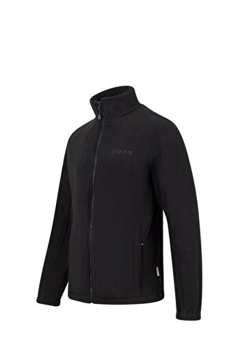 2AS Peak Full Zipper Heavy pentru bărbați fleece negru