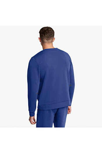 Under Armour Нестримна Flc Crew Eu Erkek Mavi Світшот