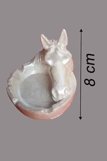 Uğur Böceği Ticaret Decorative Ashtray Object - Horse Head Design