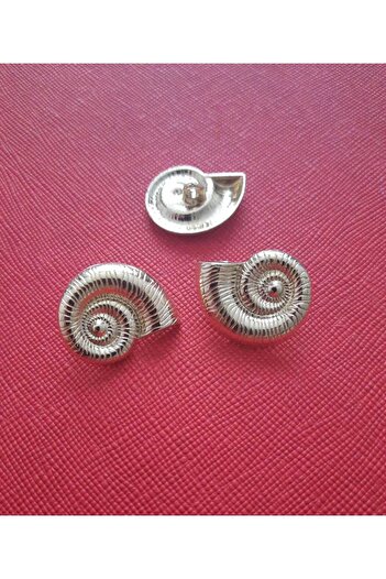 Beyna Special Design Gold Plated Metal Button 2.5 cm 1 Pack 3 Pieces