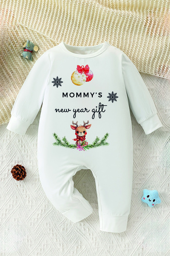 ADABEBEK Mommy's New Year's Gift Printed Style Baby Romper 10138