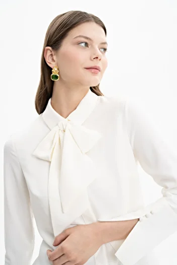 Aker Tie Tie Stylish Blouse