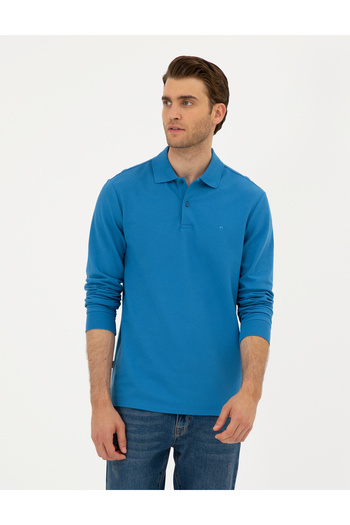 Pierre Cardin İndigo Slim Fit Basic Sweatshirt 50294438-VR028