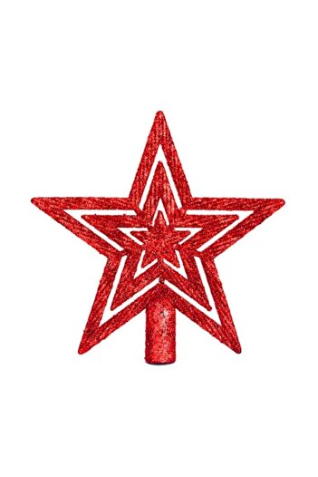 asöy Christmas Pine Tree Red Peak Star Tepelik Star Ornament Red 18 cm 1 Piece