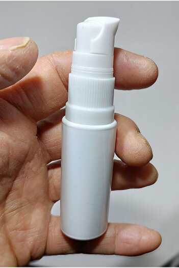 Sampex Set of 3 Refillable Travel Bottles - Empty Cream, Lotion 30ml Pet Plastic, White Pump