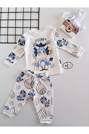cacobutik Baby Boy Figured Printed Pajamas Set