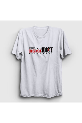 Presmono Μπλουζάκι Unisex White American Idiot V2 Green Day 55218tt