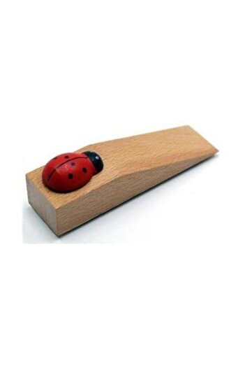 Vi Caro 1 Piece Door Stopper - Wooden Door Stopper - Handmade Door Stopper Brown White