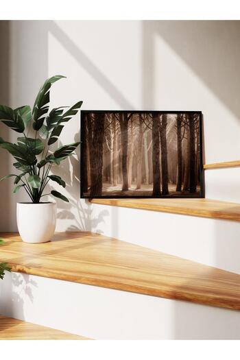 Postifull Magical Forest Sunlight Framed Painting, Horizontal Wall Painting Comfort Series No:108355