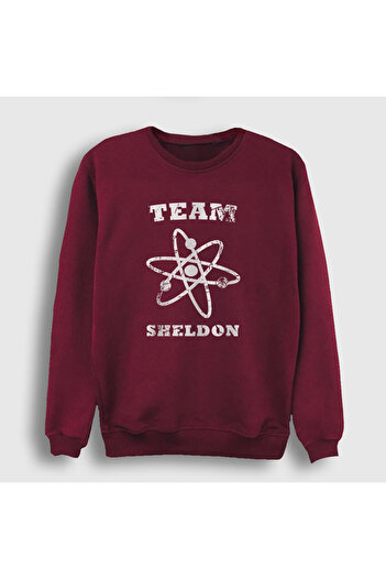 Presmono Φούτερ Unisex Claret Red Team Sheldon The Big Bang Theory 181759 ττ