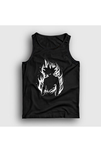 Presmono Unisex Black Fire Goku Anime Dragon Ball Tank Top235842tt