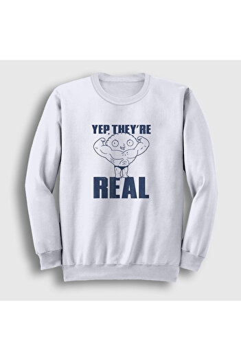 Presmono Унісекс Beyaz Real Stewie Family Guy Світшот 300997tt