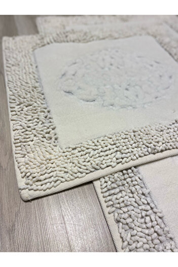 FeelHome Pamukkent Soft, Super Absorbent 2 τεμαχίων 100% βαμβάκι Ultra Luxury Σετ πατάκι μπάνιου Λευκό