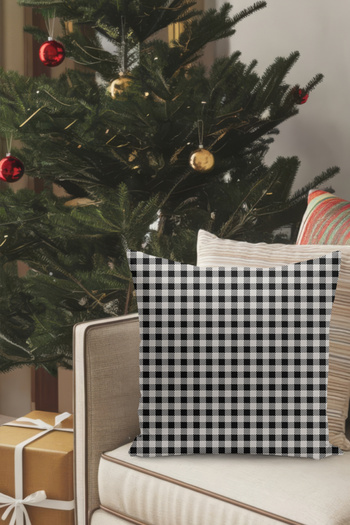 Filamente Christmas Themed Throw Pillow Cover / Christmas - Christmas Cushion Cover (Double-Sided Printed - Hidden Zipper)