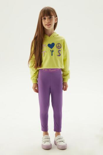 Tyess BG Store Girl's Purple Tights