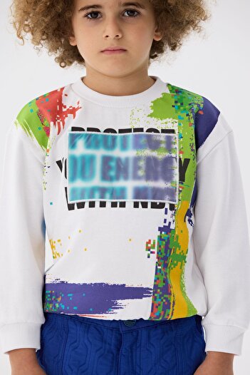 Nebbati Bg Store Boy Colorful Tracksuit Top