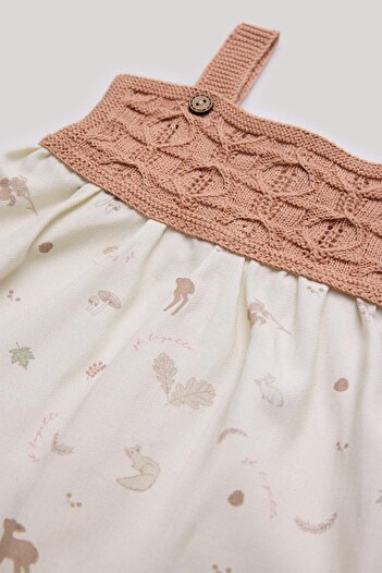 Layette BG Store Kız Bebek Desenli Elbise