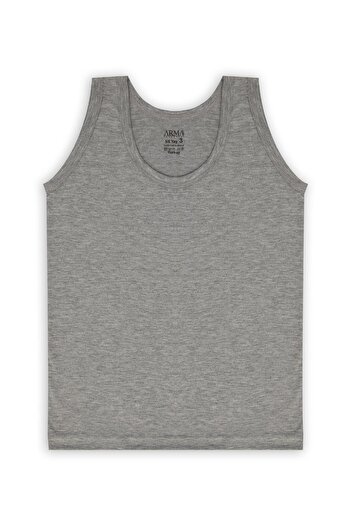 Arma Yıldız Boy's Gray Tank Top 3 Pack 100% Cotton Combed Cotton