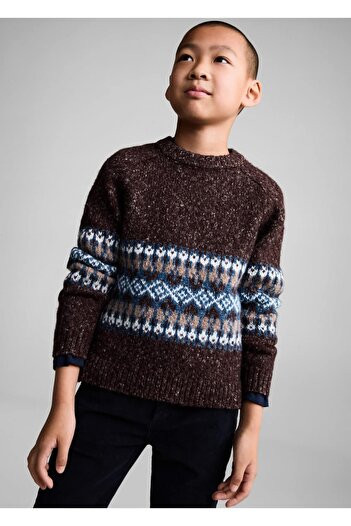 MANGO Kids Pulover Roșu Claret