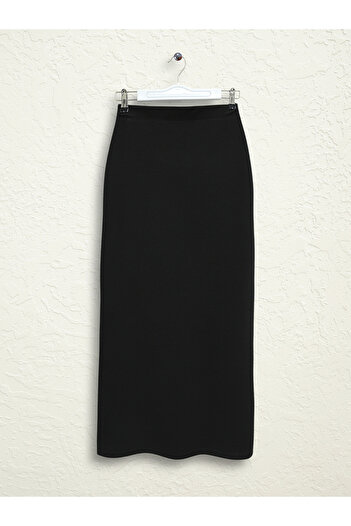 Modamorfo Elastic Waist Crepe Pencil Skirt