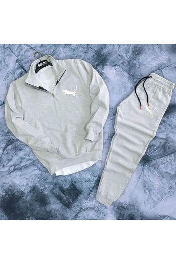 SimStone Custom Graphic Pattern Tracksuit Set with Half Zipper 6 Colors