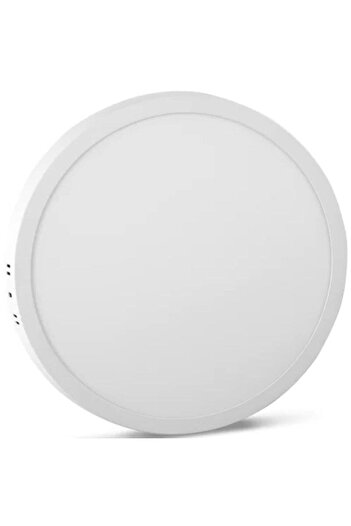 ZMR Sıva Üstü Led Panel Yuvarlak Beyaz Kasa 6500k 24w