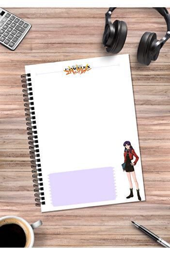 Home Neon Genesis Evangelion Spiral Notebook A5 (50 Sheets)