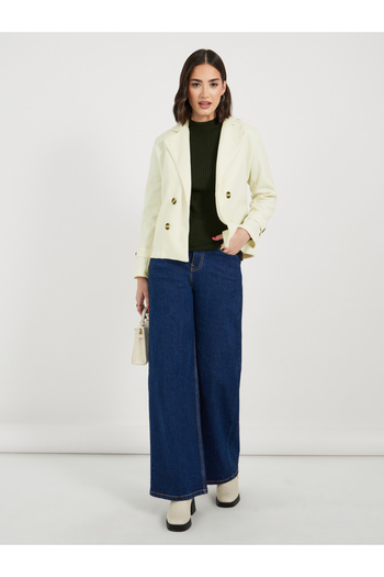 Styli Regular Fit Short Length Wool Like Blazer