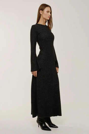 Hiccup Round Neck Print Maxi Dress