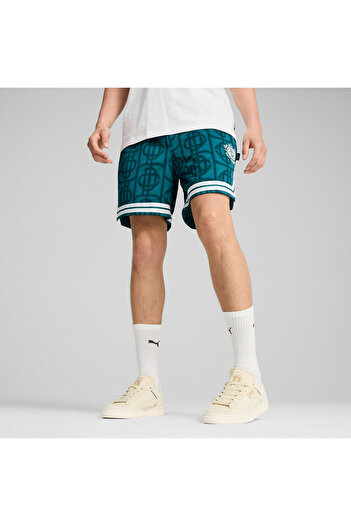 Puma X Ptc Aop Mesh Shorts Unisex Green Shorts