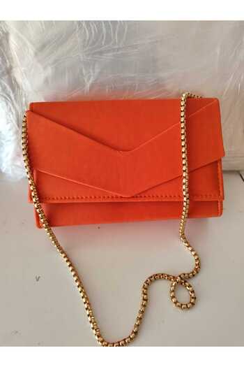 DEMBAGS Women's Turucu Envelope Model Luxury Chain Shoulder Bag