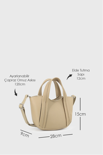 LUNABLU Women's Mink Soft Vegan Leather Crossbody Hand and Shoulder Bag