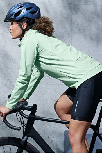 Tchibo Women Sportswear Fit Cycling Jacket, Mint Green
