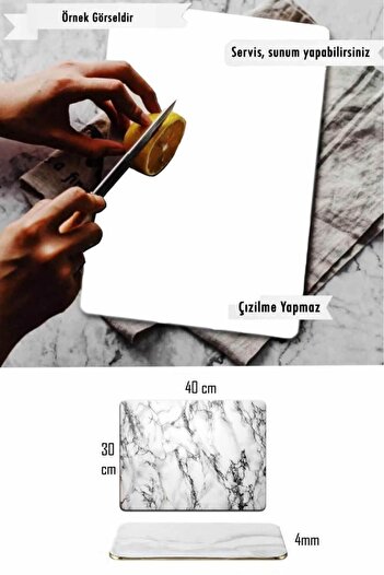 Saban My Coffee 30X40 cm Glass Cutting Board