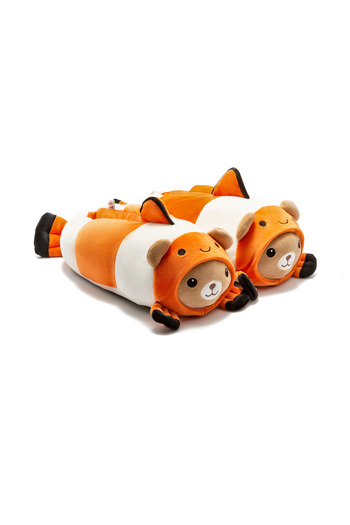 Twigy Torik Women's Waiter Size Animal Slippers Orange 36/41
