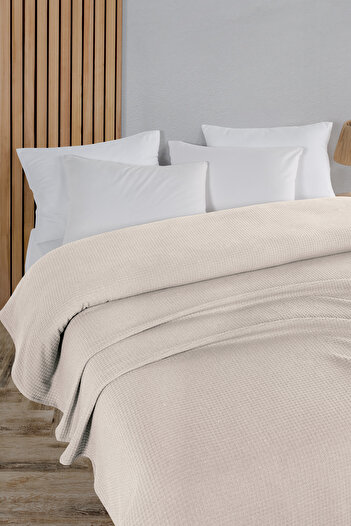 Evim Cotton Aden Ecru Single Cotton Aden Cover - 160X230 cm