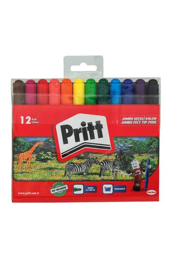 Pritt Jumbo Felt Tip Pen 12 Colors Prit 12 Pack Felt Tip Pen Jumbo 1 Pack