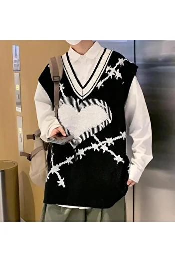 GOSSİP TEAM Retro Heart Unisex Sweater
