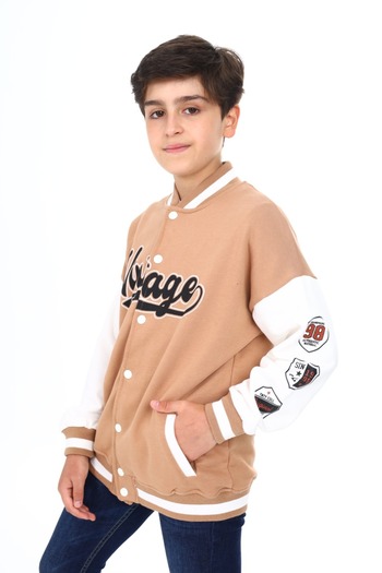 Toontoy Boy's Printed College Cardigan