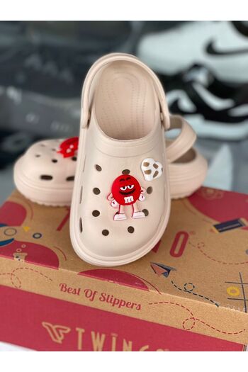 ALTUNOK Twingo Mens Children's Garden Beach Bath Slippers Sandals Emoji Slippers