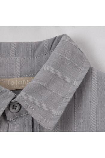 Lolons Boy's Short Sleeve Woven Shirt