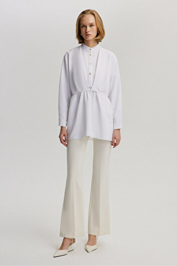 Touché Privé Poplin Tunic - Gather Detailed