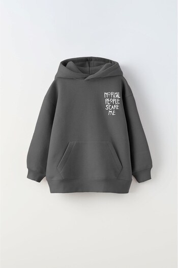 The Champ Clothing Smoked Unisex Kids Hoodie - Hooded, Fleece Normal People Scare Me Φούτερ με στάμπα
