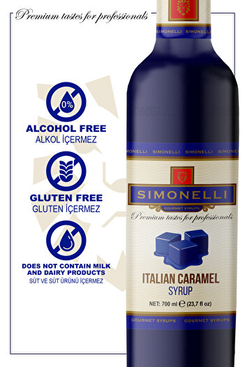 Simonelli Kahve Şurubu| Italyan Karameli | 70 Cl |