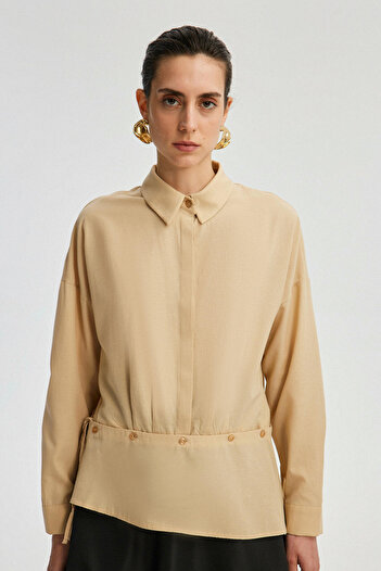 Touché Privé Poplin Shirt - Waist Detailed