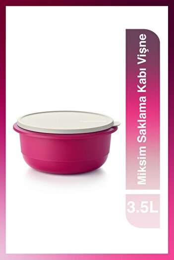 Tupperware Miksim Food Preparation and Storage Container Cherry 3.5 Lt