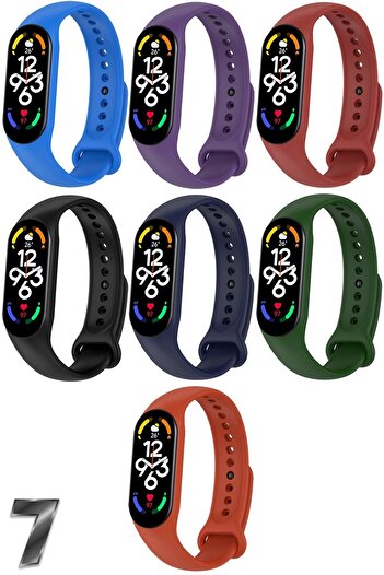 APEXEL Xiaomi Mi Band 7 Compatible Silicone Band Set of 7
