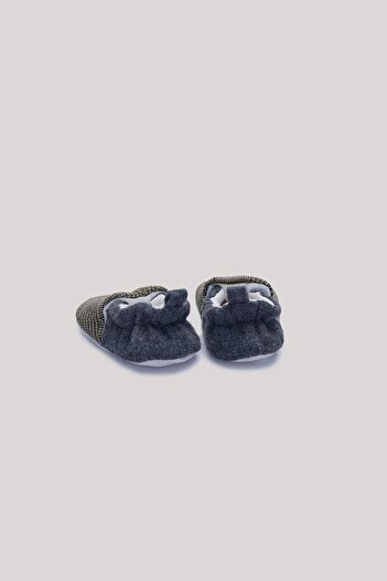 Layette BG Store Erkek Bebek Ekose Patik