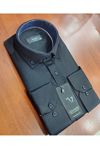 ADVANTE Daily 100% Cotton Larmed Classic Men's Shirt with Long Sleeve Pocket